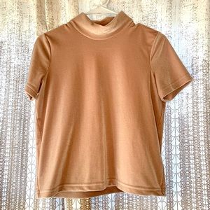 Light pink velvet Madewell top